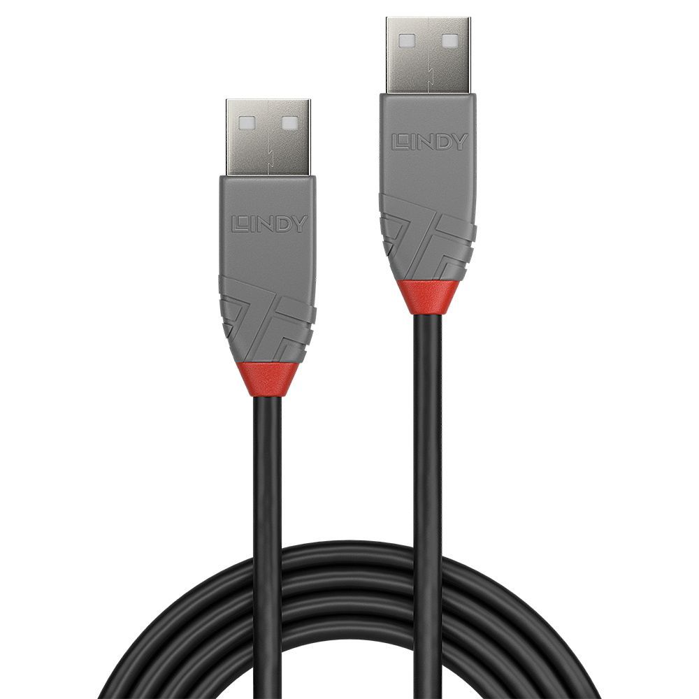 Lindy 36691 cavo USB 0,5 m USB 2.0 USB A Nero, Grigio [LINDY36691]