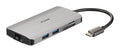 D-Link DUB-M810 replicatore di porte e docking station per laptop Cablato USB 3.2 Gen 1 (3.1 Gen 1) Type-C Alluminio [DUB-M810]