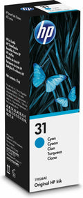 HP 31 70-ml Cyan Original Ink Bottle Originale [1VU26AE]