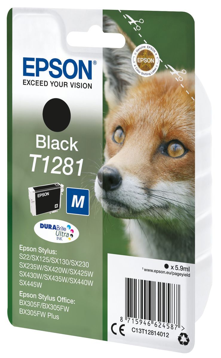 Epson Fox Cartuccia Nero [C13T12814012]