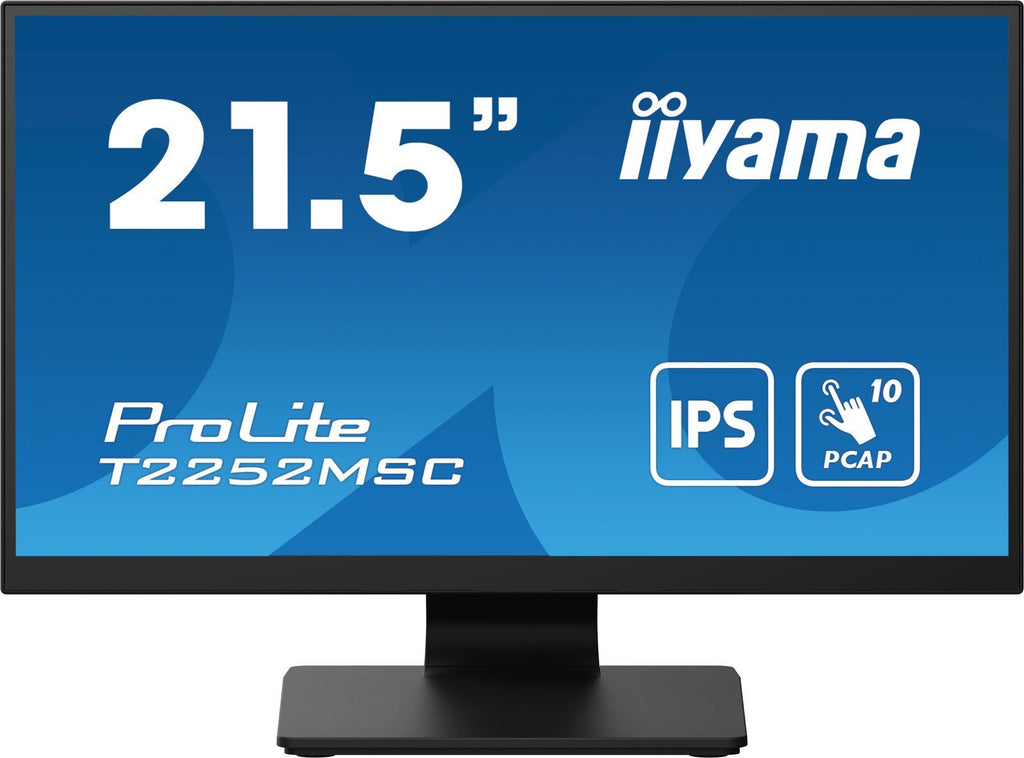 iiyama ProLite T2252MSC-B2 Monitor PC 54,6 cm (21.5") 1920 x 1080 Pixel Full HD LCD Touch screen Nero [T2252MSC-B2]