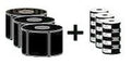 Zebra Z-Select 2000T Bianco Etichetta per stampante autoadesiva [ZIPSHIPKIT1]