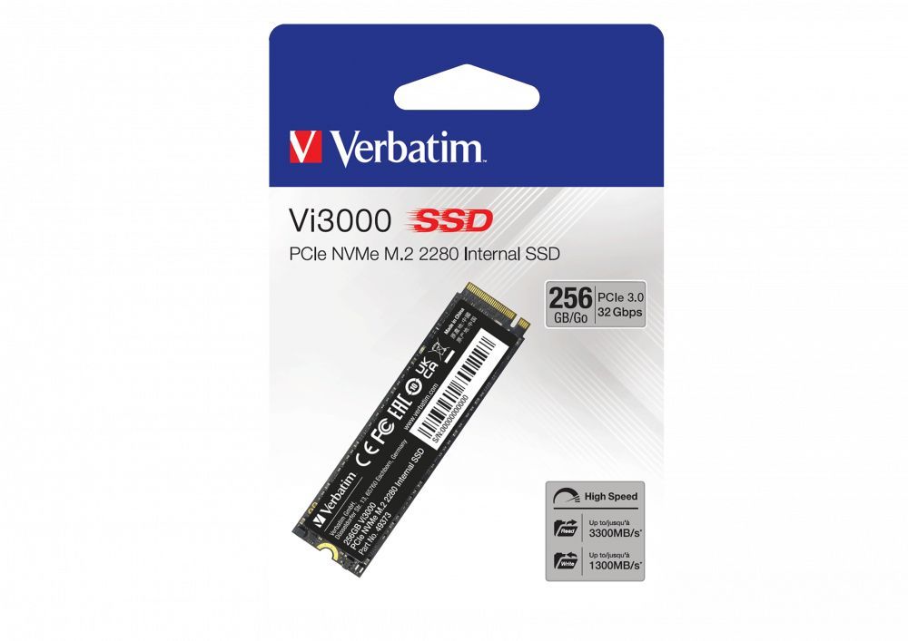 Verbatim Vi3000 M.2 256 GB PCI Express 3.0 NVMe [49373]