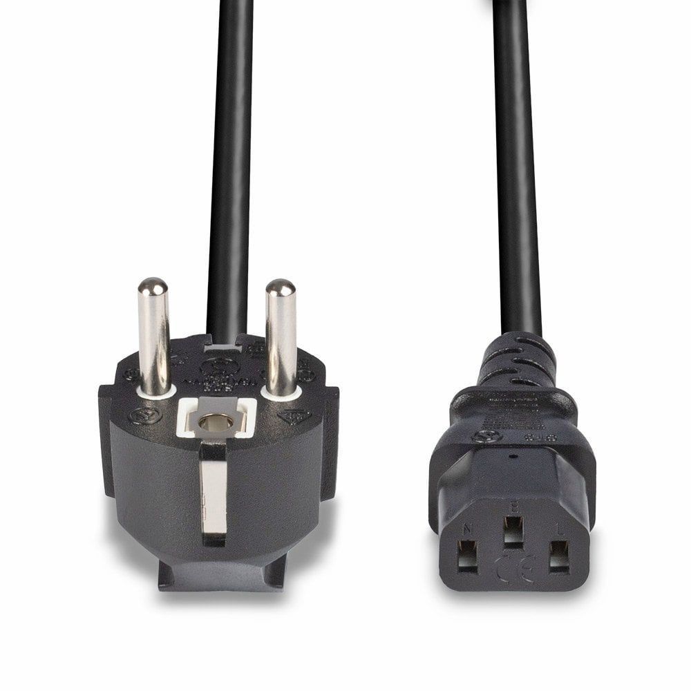 Lindy 30336 cavo di alimentazione Nero 3 m CEE7/7 Accoppiatore C13 [LINDY30336]