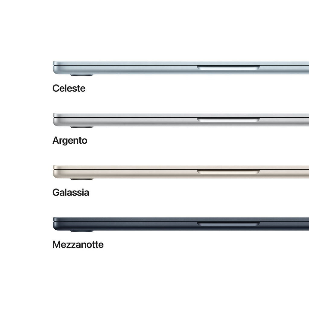 Apple MacBook Air 13'' M4 chip 10-core CPU 8-core GPU, 16GB, 256GB SSD - Mezzanotte [MW123T/A]