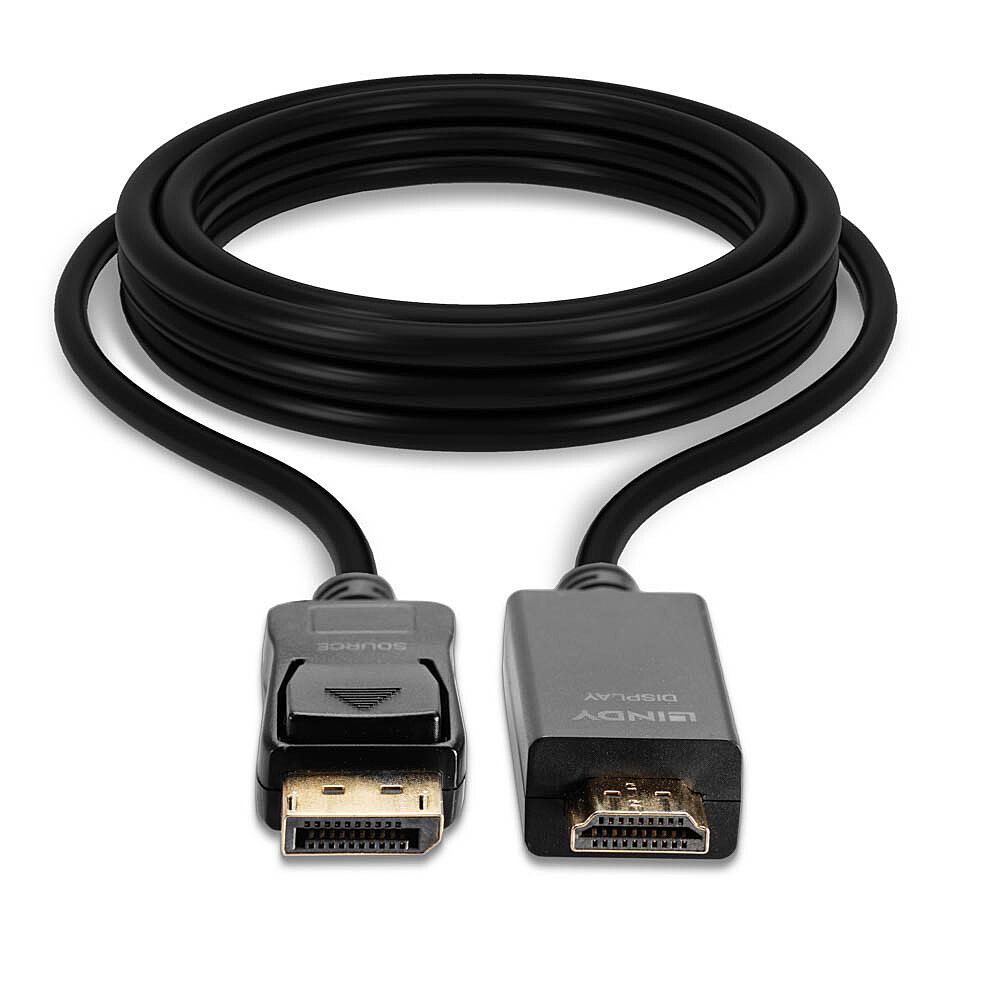 Lindy 36921 cavo e adattatore video 1 m DisplayPort HDMI tipo A (Standard) Nero [LINDY36921]