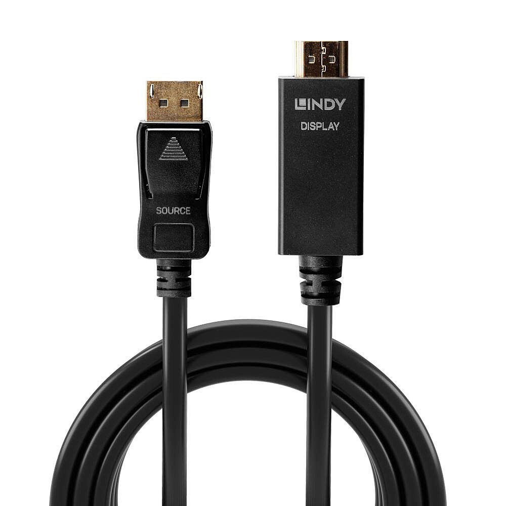 Lindy 36921 cavo e adattatore video 1 m DisplayPort HDMI tipo A (Standard) Nero [LINDY36921]