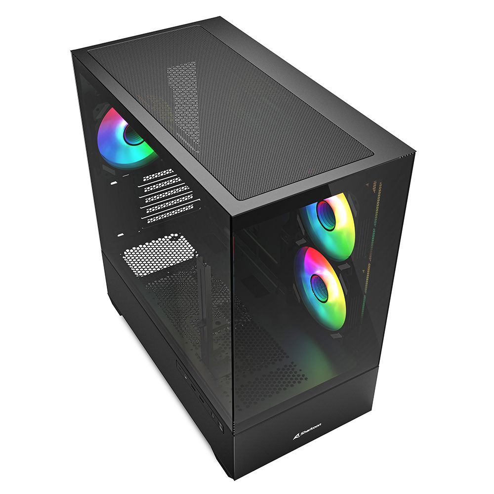 Sharkoon MK6 RGB Midi Tower Bianco [MK6RGBBLACK]