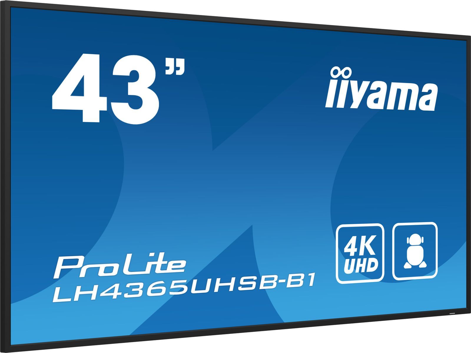 iiyama LH4365UHSB-B1 visualizzatore di messaggi Design chiosco 108 cm (42.5") LED Wi-Fi 800 cd/m 4K Ultra HD Nero Processore integrato Android 11 24/7 [LH4365UHSB-B1]
