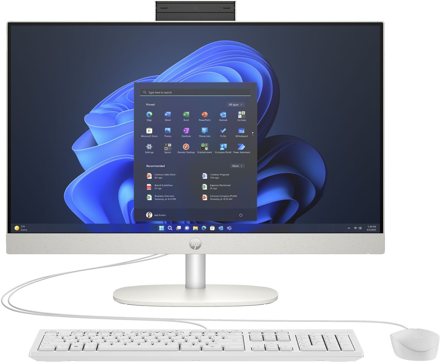 HP ProOne 240 G10 Intel Core i5 i5-1334U 60,5 cm (23.8") 1920 x 1080 Pixel PC All-in-one 16 GB DDR4-SDRAM 512 GB SSD Windows 11 Pro Wi-Fi 6 (802.11ax) Bianco [9M9H7AT#ABZ]