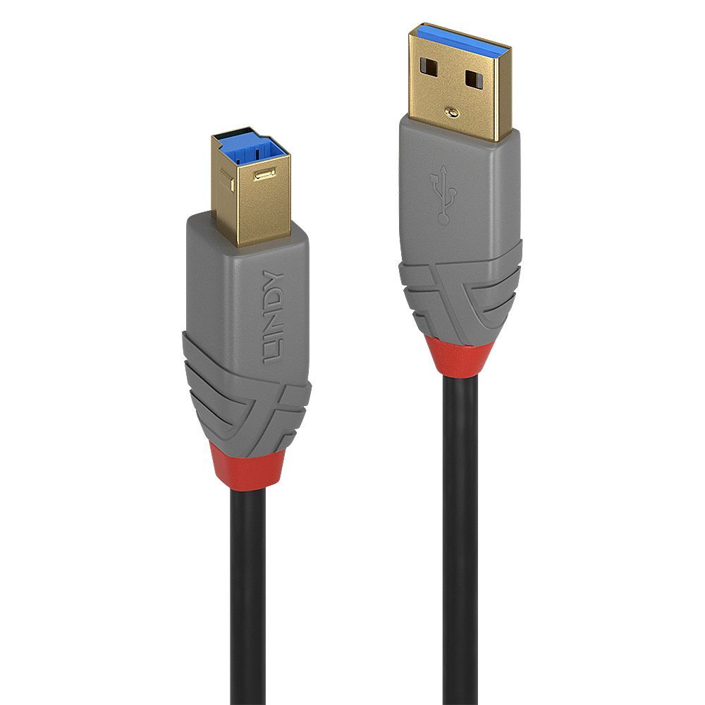Lindy 36741 cavo USB 1 m USB 3.2 Gen 1 (3.1 Gen 1) USB A USB B Nero [LINDY36741]