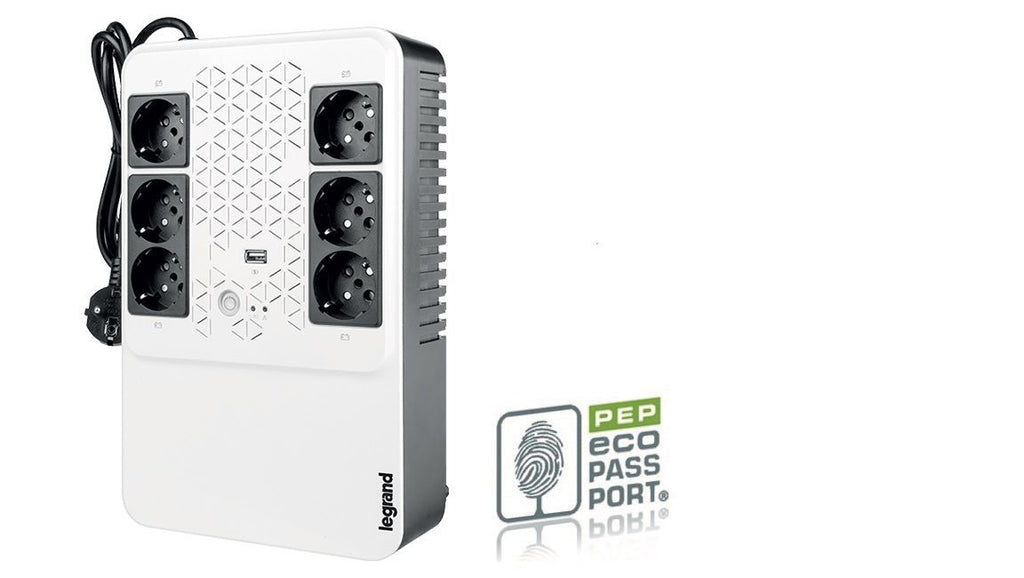 Legrand Keor ASI MULTIPLUG 600 GR gruppo di continuità (UPS) A linea interattiva 0,6 kVA 360 W 6 presa(e) AC [LG-310081]