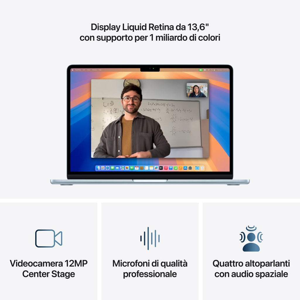 13-inch MacBook Air: Apple M4 chip with 10-core CPU and 10-core GPU, 24GB, 512GB SSD - Sky Blue [MC6V4T/A]