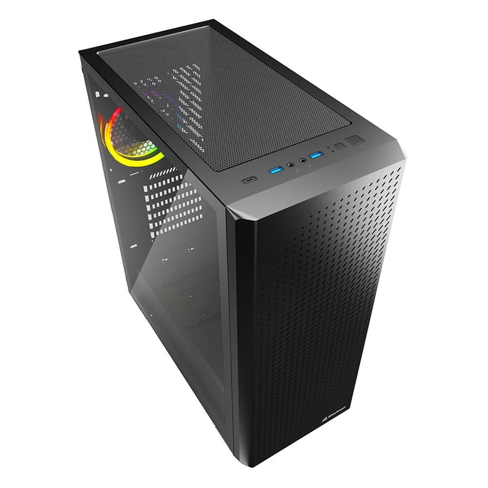 Sharkoon VS9 RGB Midi Tower Nero [VS9RGBBLACK]