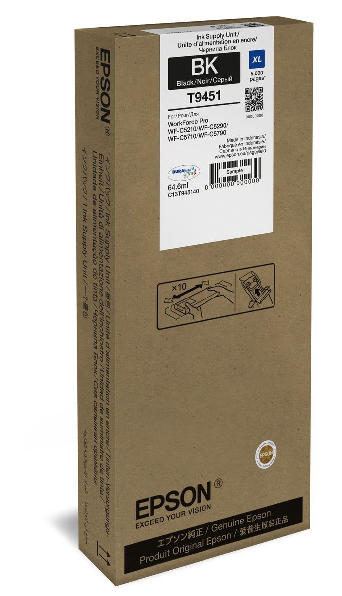 Epson WF-C5xxx Series Ink Cartridge XL Black [C13T945140]