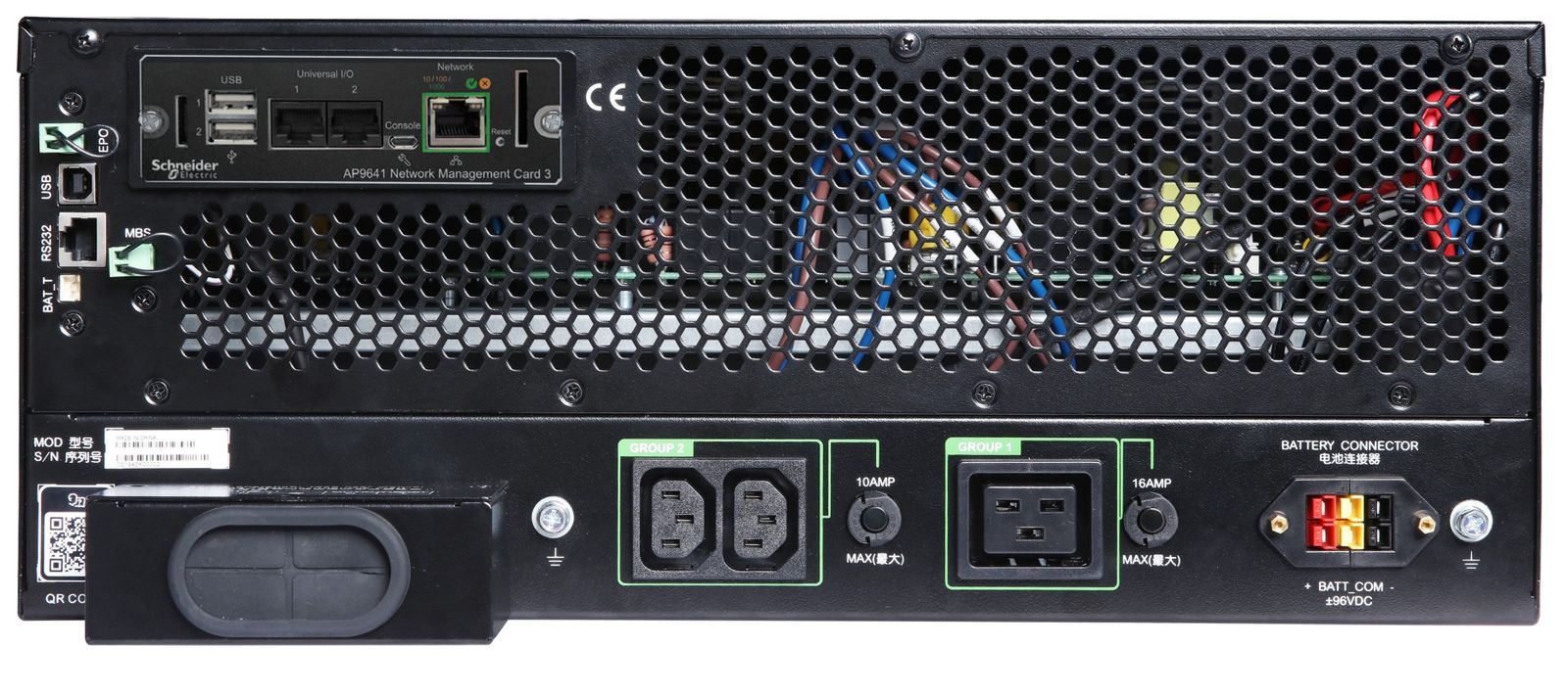 APC SRTG5KXLI gruppo di continuità (UPS) Doppia conversione (online) 5 kVA 5000 W 3 presa(e) AC [SRTG5KXLI]