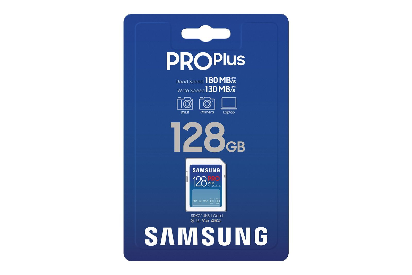 Samsung PRO Plus SD Card - Scheda di memoria 128GB (2023) [5B-SD128S/EU]