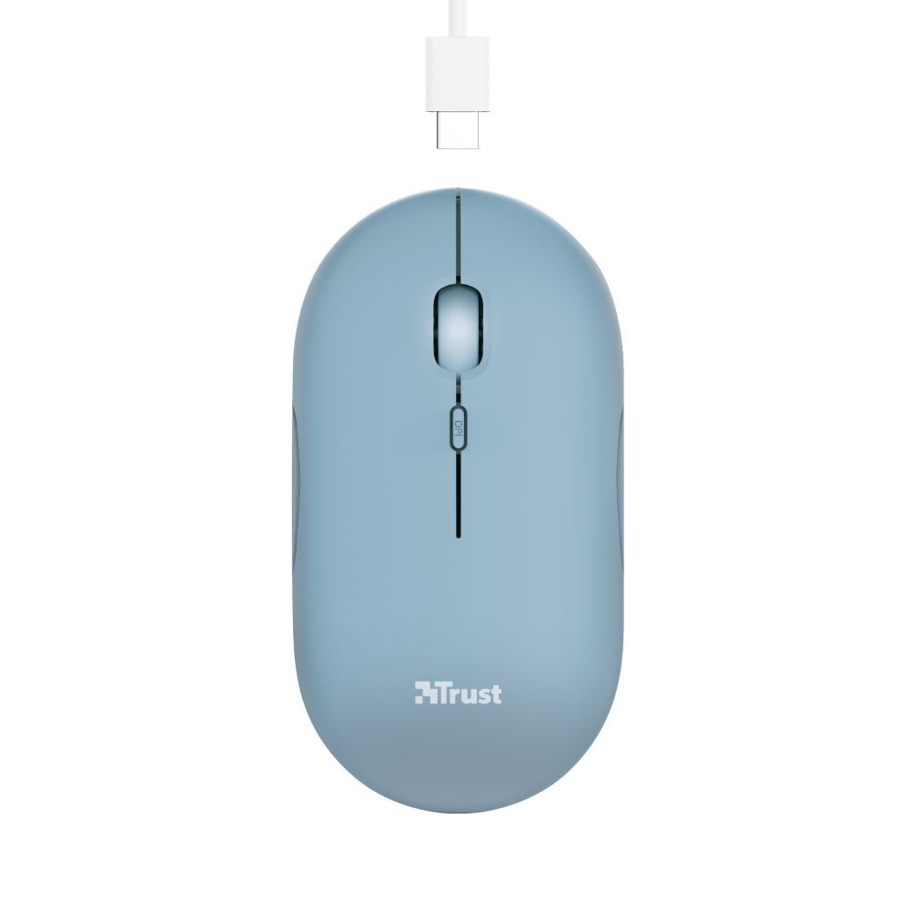 Trust Puck mouse Ufficio Ambidestro RF senza fili + Bluetooth 1600 DPI [24126]