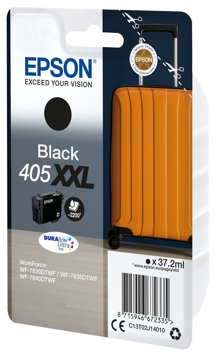 Epson Singlepack Black 405XXL DURABrite Ultra Ink [C13T02J14010]