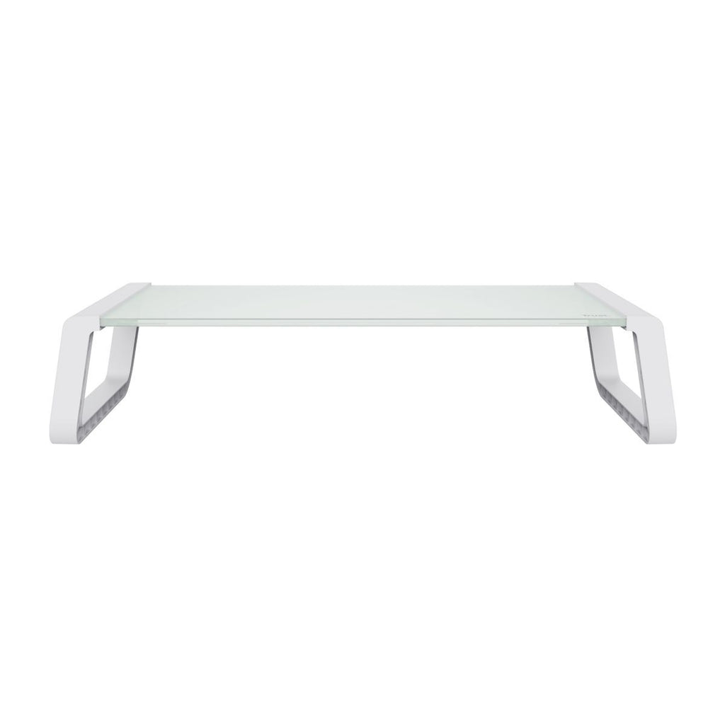 Trust 25351 Supporti a parete per TV Scrivania Trasparente, Bianco [25351]