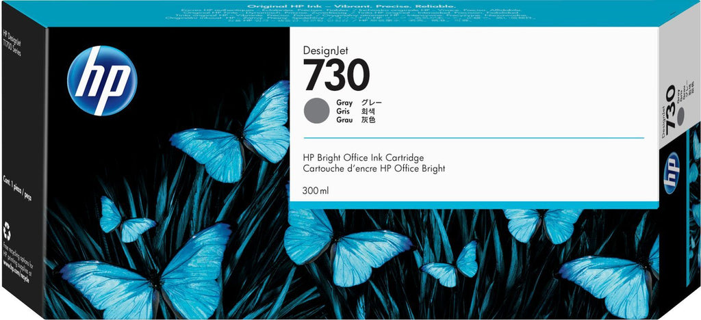 HP Cartuccia di inchiostro grigio DesignJet 730 da 300 ml [P2V72A]
