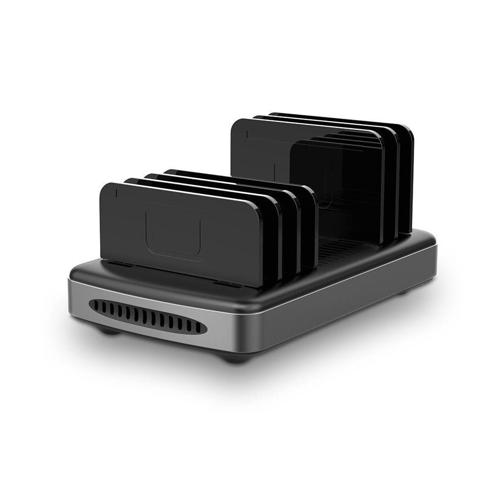 Lindy 73436 organizzatore per stazioni di carica Libera installazione Alluminio, Plastica Nero, Grigio [LINDY73436]