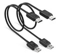 Hamlet HVCHDM-WFHD cavo e adattatore video 0,6 m HDMI tipo A (Standard) USB tipo A Nero [HVCHDM-WFHD]