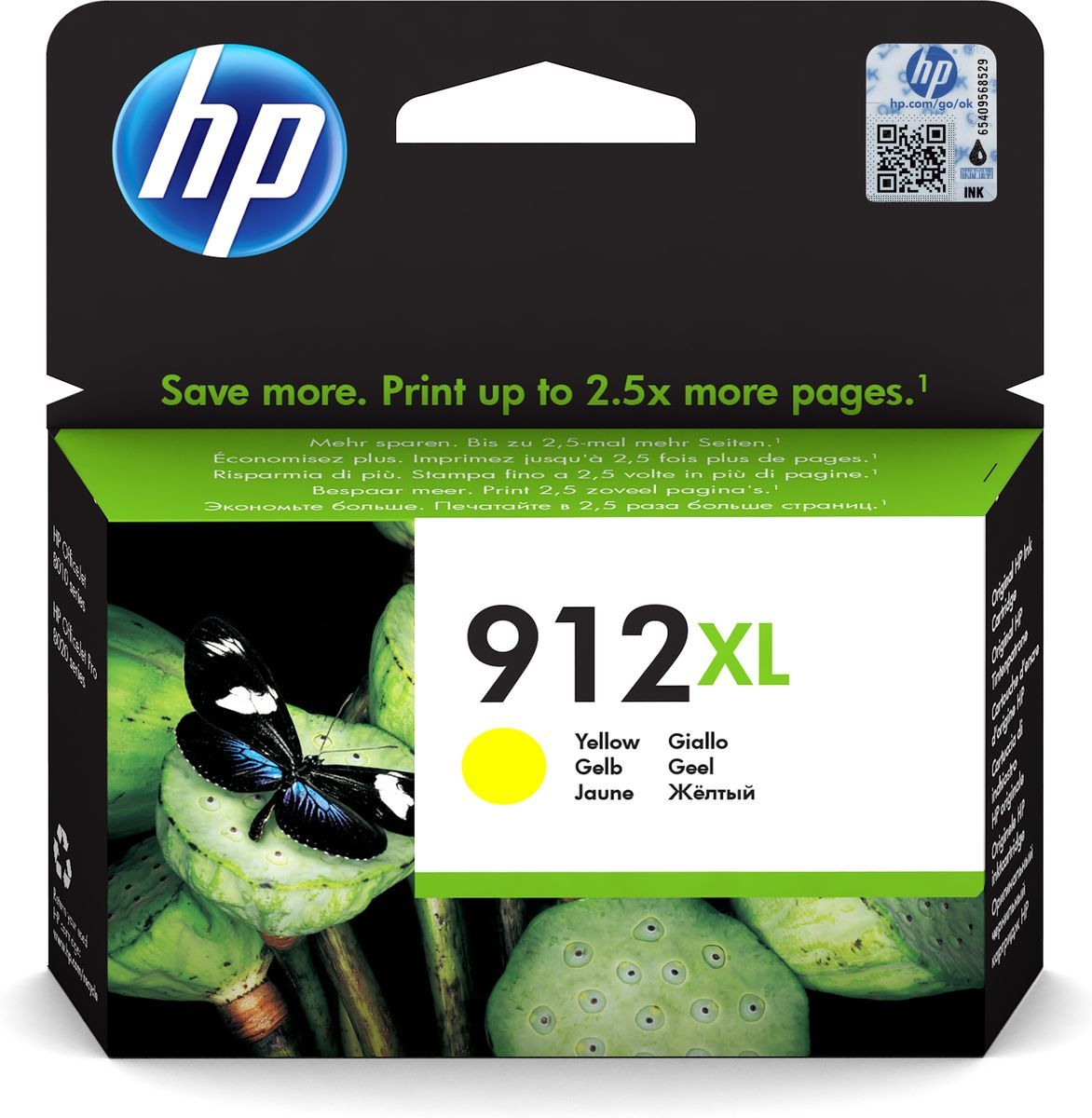 HP Cartuccia di inchiostro giallo originale 912XL ad alta capacità [3YL83AE#BGX]