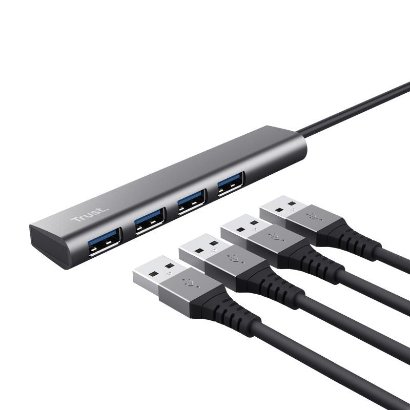 Trust Halyx USB 3.2 Gen 1 (3.1 Gen 1) Type-A 5 Mbit/s Grigio [24948]