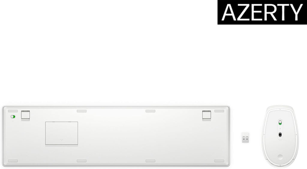 HP 655 WIRELESS KEYBOARD AND MOUSE COMBO WHITE [860P8AA#ABZ]