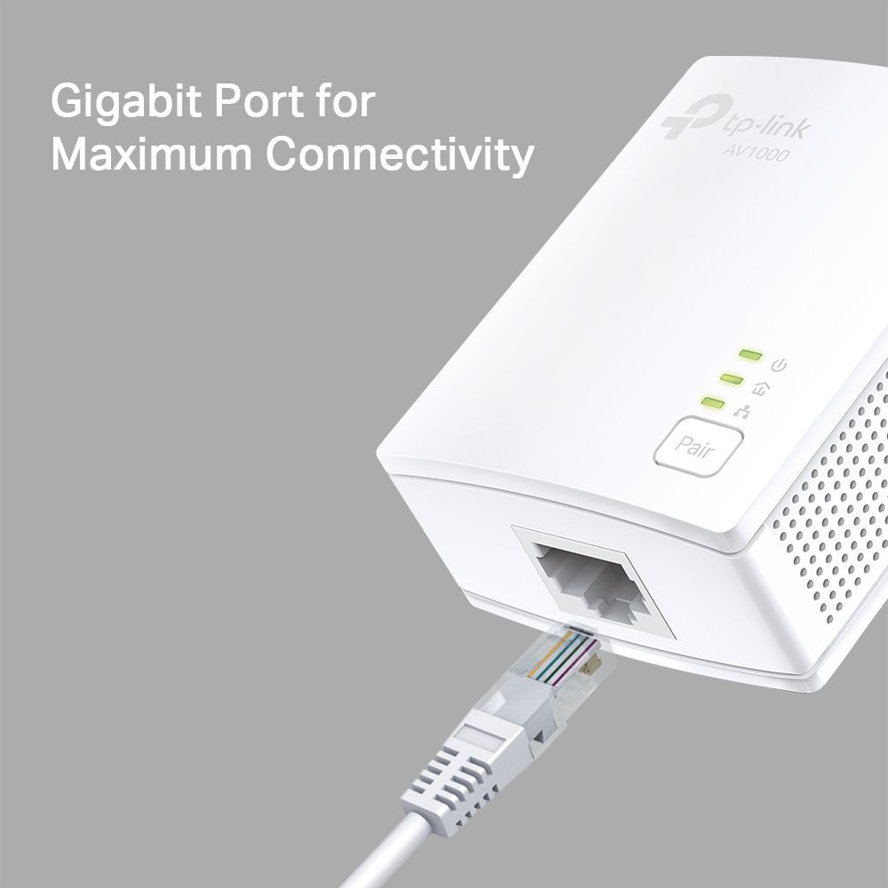TP-Link TL-PA7017 KIT adattatore di rete PowerLine 1000 Mbit/s Collegamento ethernet LAN Bianco 2 pz [TL-PA7017KIT]
