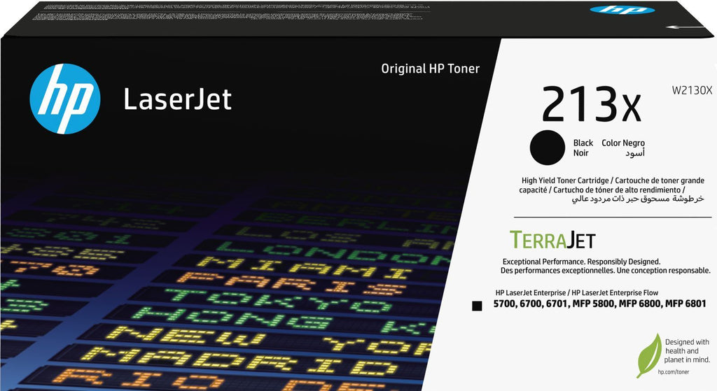 HP Cartuccia toner originale nero ad alta capacità LaserJet 213X [W2130X]