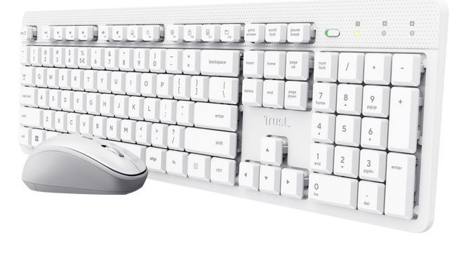 Trust Ody II tastiera Mouse incluso Casa/ufficio RF Wireless Italiano Bianco [25466]