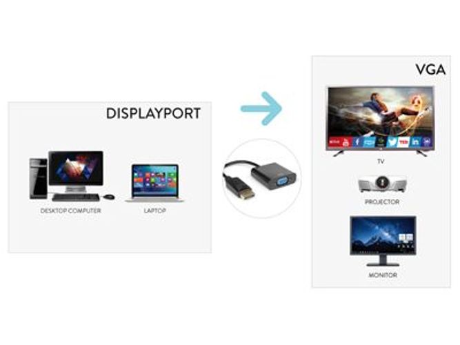 Hamlet XVADP-VGA cavo e adattatore video DisplayPort VGA (D-Sub) [XVADP-VGA]
