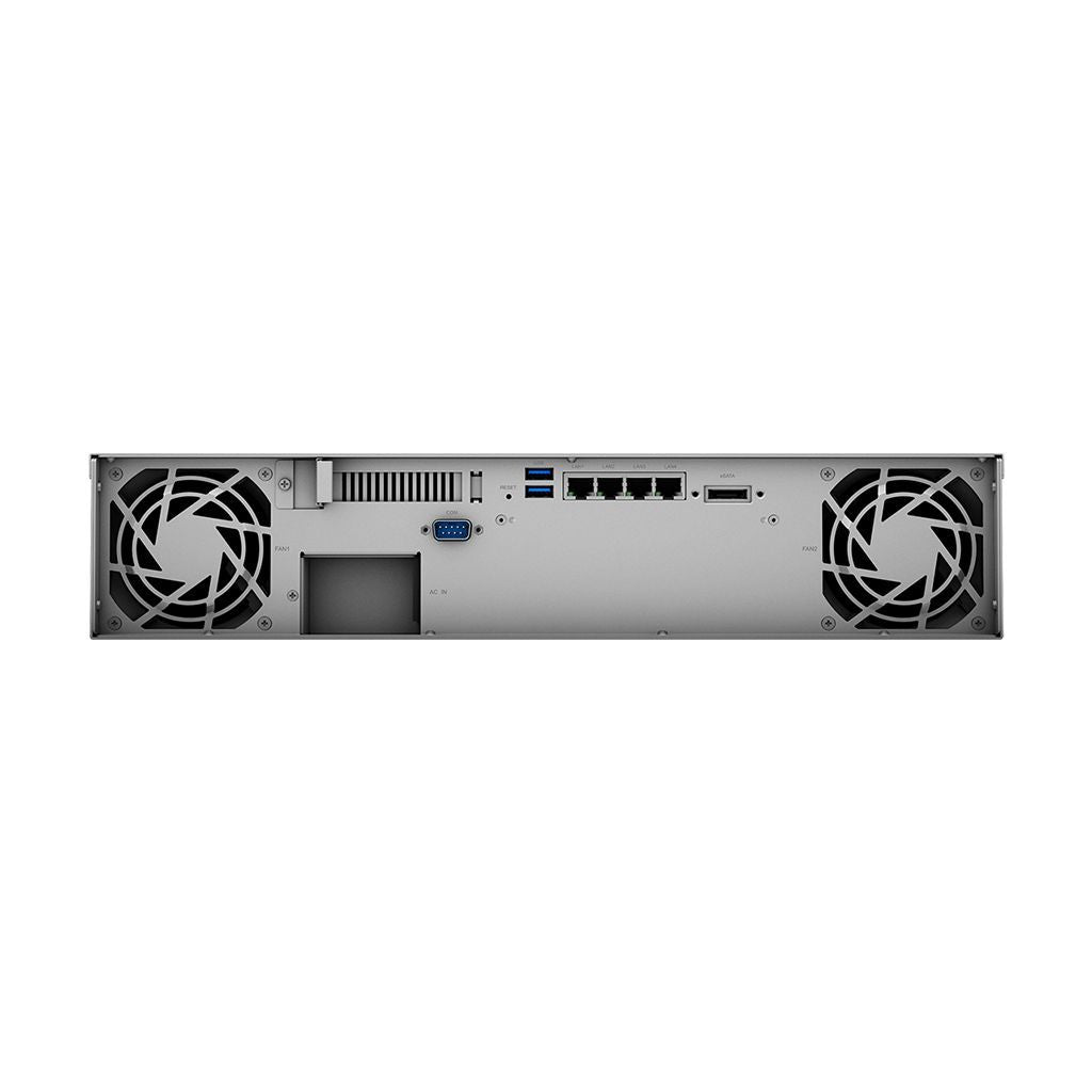 Synology RackStation RS1221+ server NAS e di archiviazione Armadio (2U) Ryzen Embedded V1500B 4 GB DDR4 0 TB DiskStation Manager Nero [RS1221+]