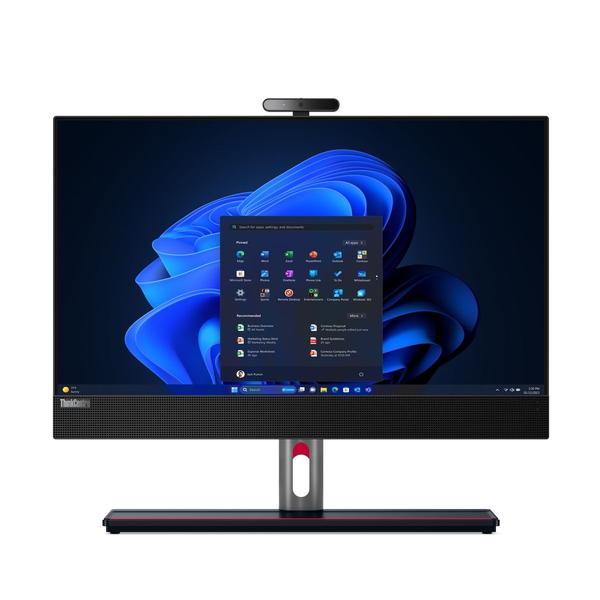 Lenovo ThinkCentre M90a Intel Core i5 i5-14500 60,5 cm (23.8") 1920 x 1080 Pixel Touch screen PC All-in-one 16 GB DDR5-SDRAM 1 TB SSD Windows 11 Pro Wi-Fi 6E (802.11ax) Nero [12SH0002IX]