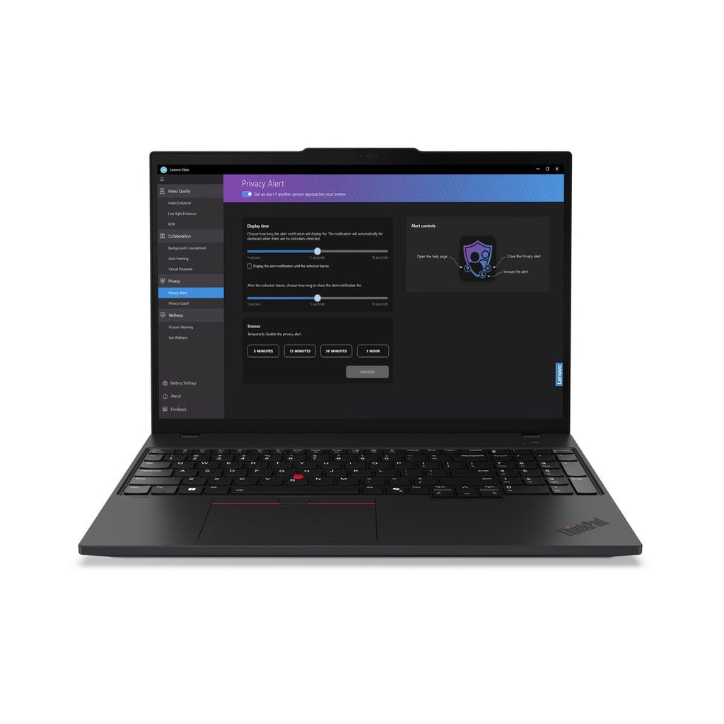 Lenovo ThinkPad T16 Gen 3 Intel Core Ultra 7 155U Computer portatile 40,6 cm (16") WUXGA 32 GB DDR5-SDRAM 1 TB SSD Wi-Fi 6E (802.11ax) Windows 11 Pro Nero [21MN003FIX]