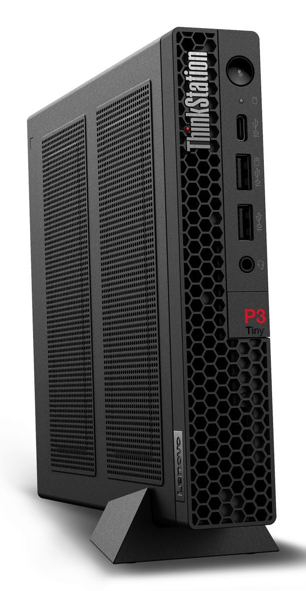Lenovo ThinkStation P3 Tiny Intel Core i7 i7-14700T 32 GB DDR5-SDRAM 1 TB SSD NVIDIA RTX A400 Windows 11 Pro Mini PC Nero [30H000A2IX]