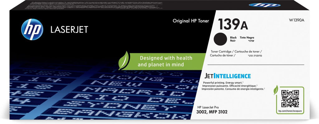 HP LaserJet Cartuccia toner nero originale 139A [W1390A]