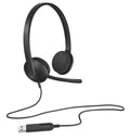 Logitech 981-000475 cuffia e auricolare Cablato A Padiglione Ufficio USB tipo A Nero [981-000475]