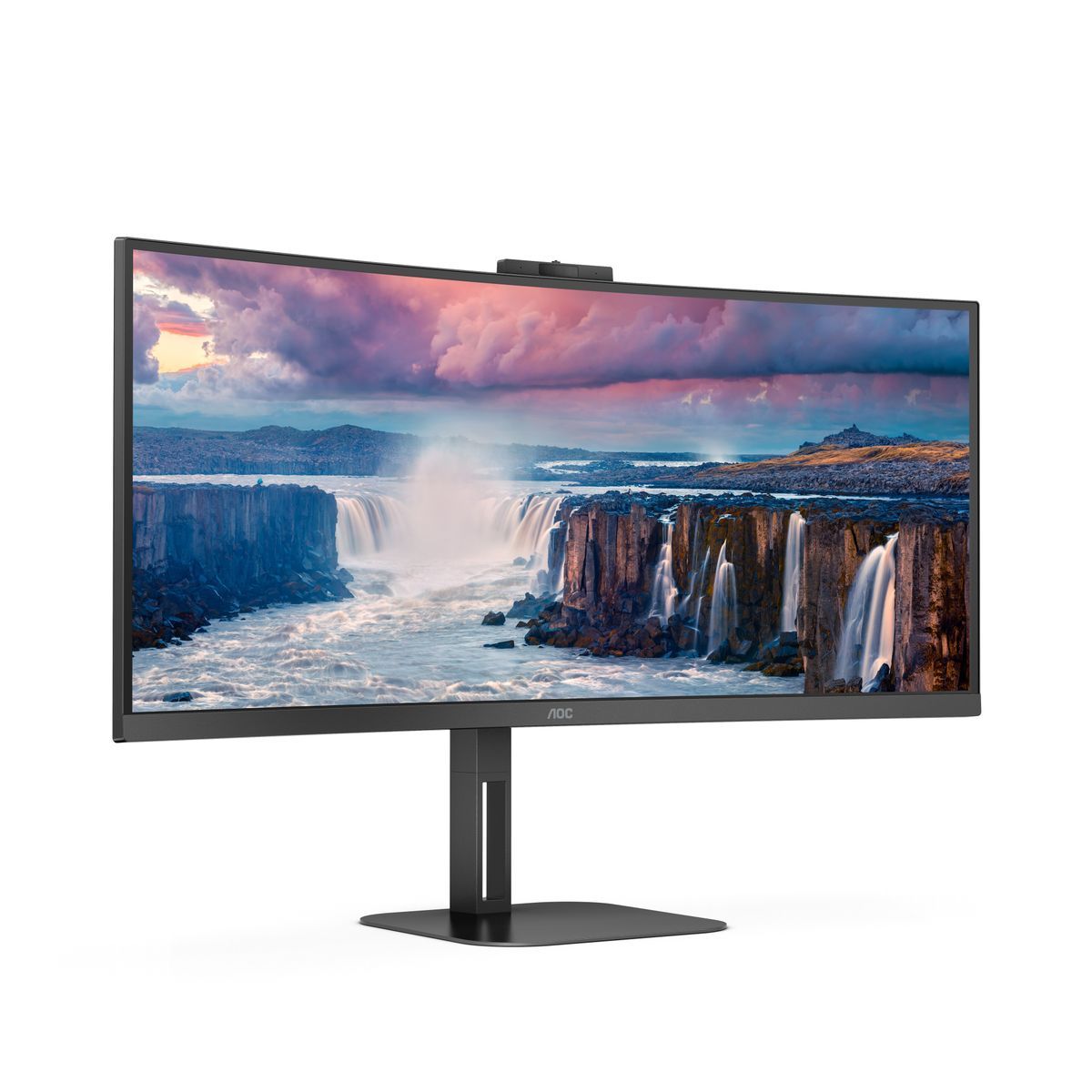 AOC V5 CU34V5CW LED display 86,4 cm (34") 3440 x 1440 Pixel Wide Quad HD Nero [CU34V5CW/BK]