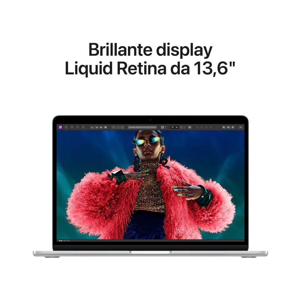 Apple MacBook Air 13'' M3 chip con core 8 CPU e core 10 GPU, 16GB, 512GB SSD Argento [MXCT3T/A]