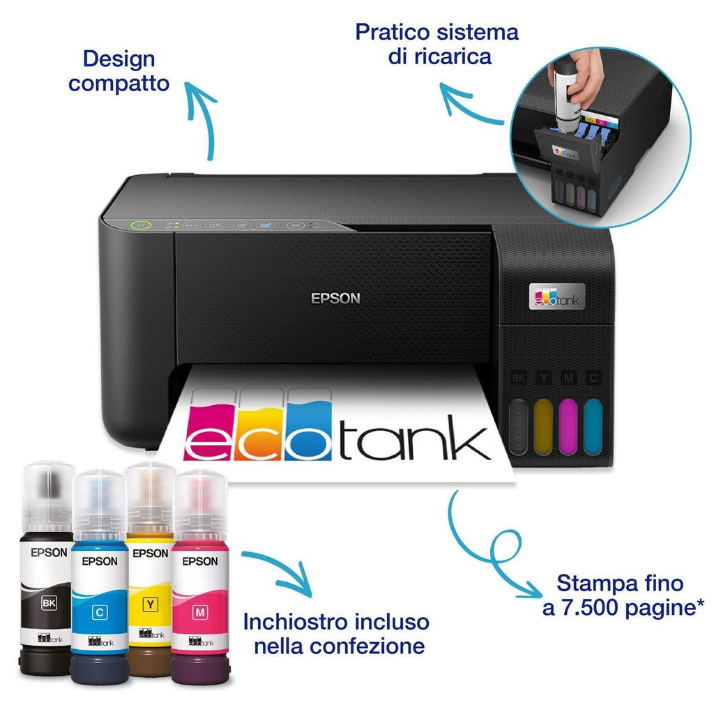 Epson EcoTank ET-2860 Ad inchiostro A4 5760 x 1440 DPI 33 ppm Wi-Fi [C11CJ67428]