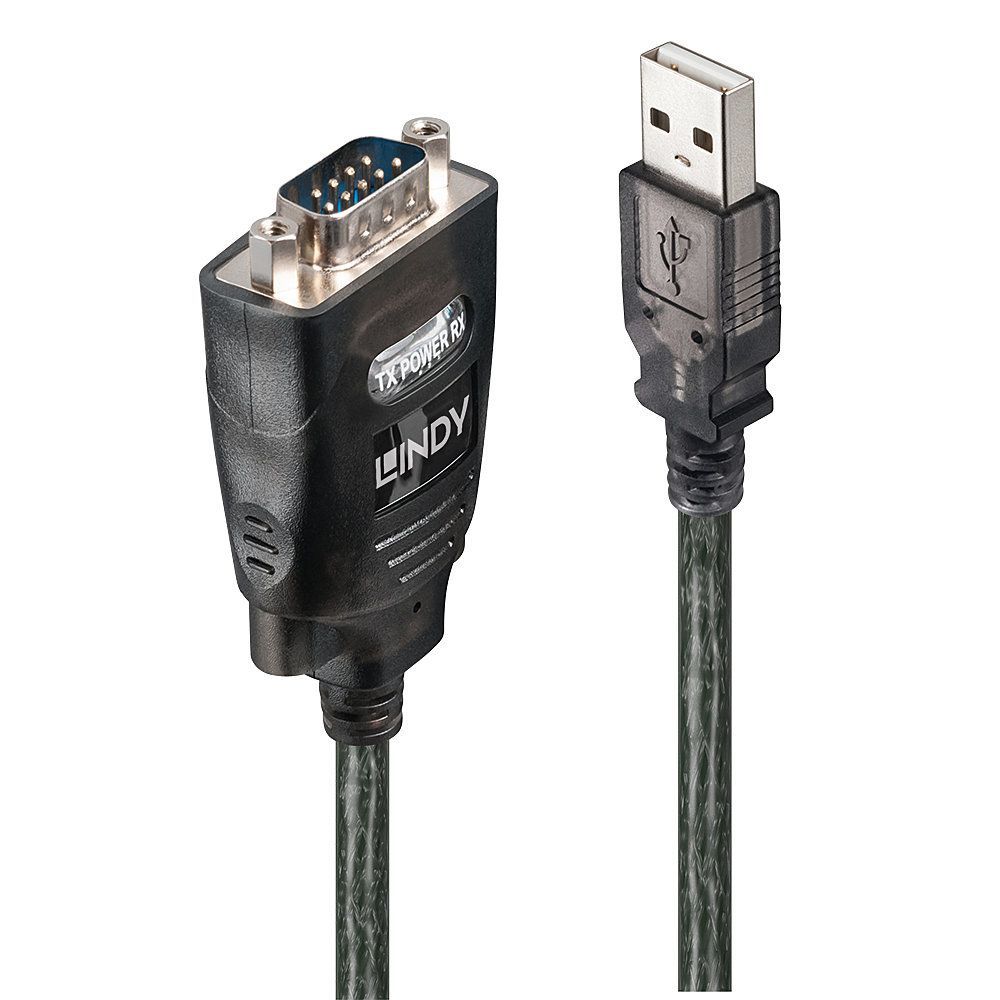 Lindy 42686 cavo di interfaccia e adattatore USB RS-232 Nero [LINDY42686]