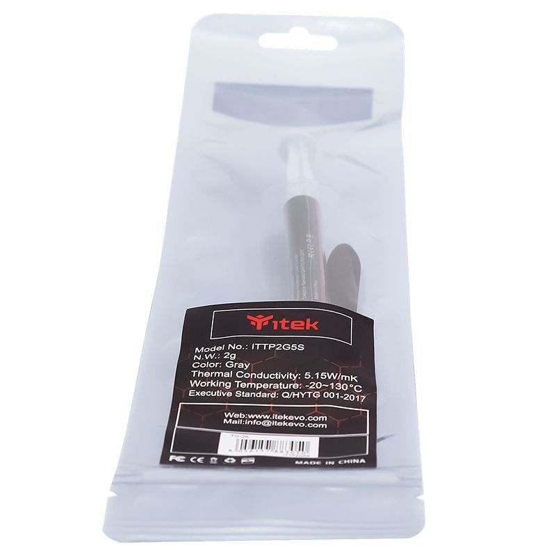 itek TG-25 compontente del dissipatore di calore Pasta termica 5,15 W/mK 2 g [ITTP2G5S]