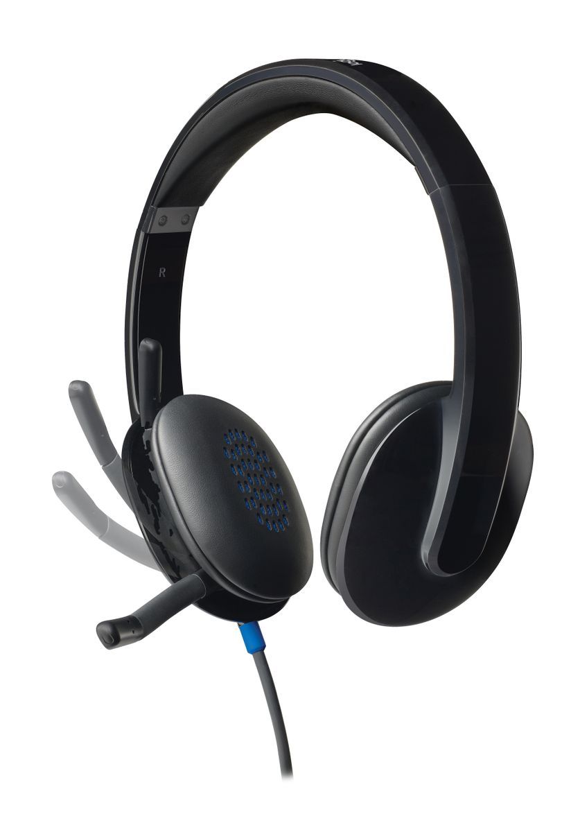 Logitech 981-000480 cuffia e auricolare Cablato A Padiglione Ufficio USB tipo A Nero [981-000480]