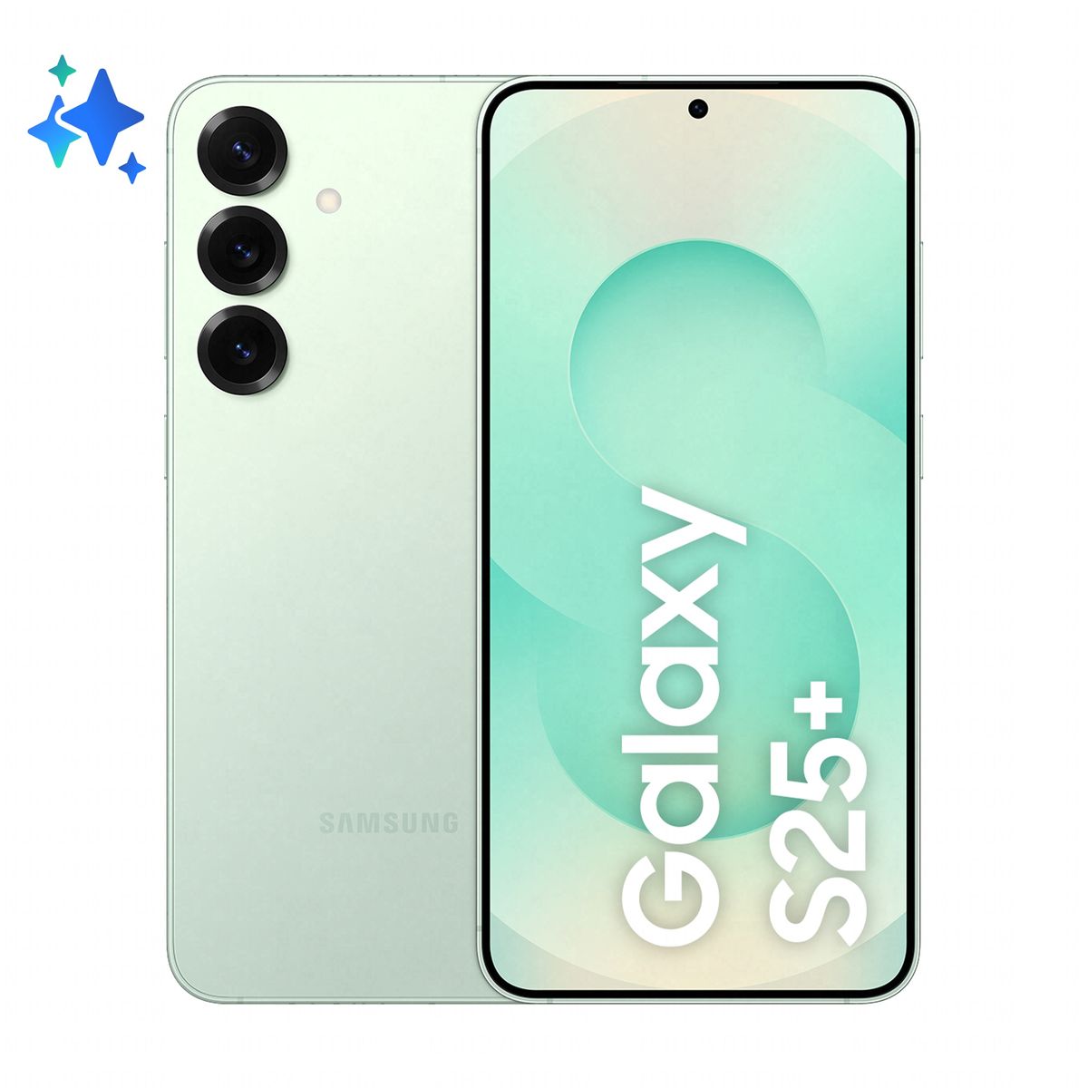 Samsung Galaxy S25+ Smartphone AI, Display 6.7'' QHD+ Dynamic AMOLED 2X, Fotocamera 50MP, RAM 12GB, 256GB, 4.900 mAh, Mint [SM-S936BLGDEUE]