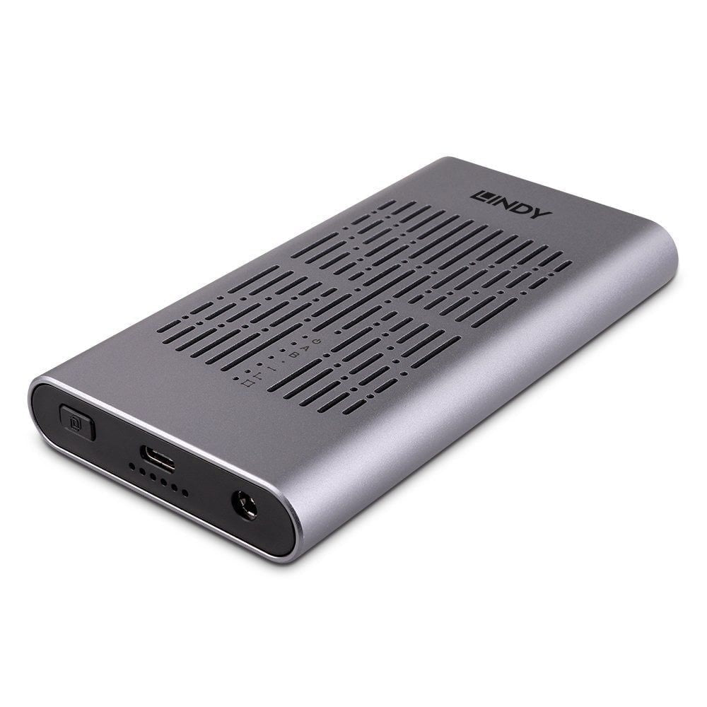 Lindy 43382 contenitore di unità di archiviazione Box esterno SSD Argento M.2 [LINDY43382]