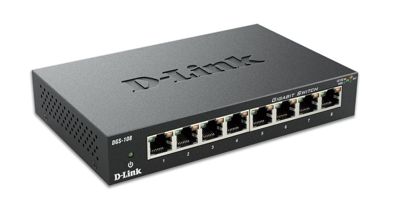 D-Link DGS-108 Nero [DGS-108]