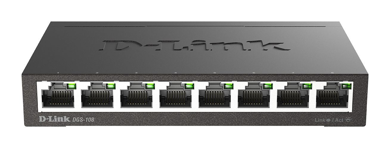 D-Link DGS-108 Nero [DGS-108]
